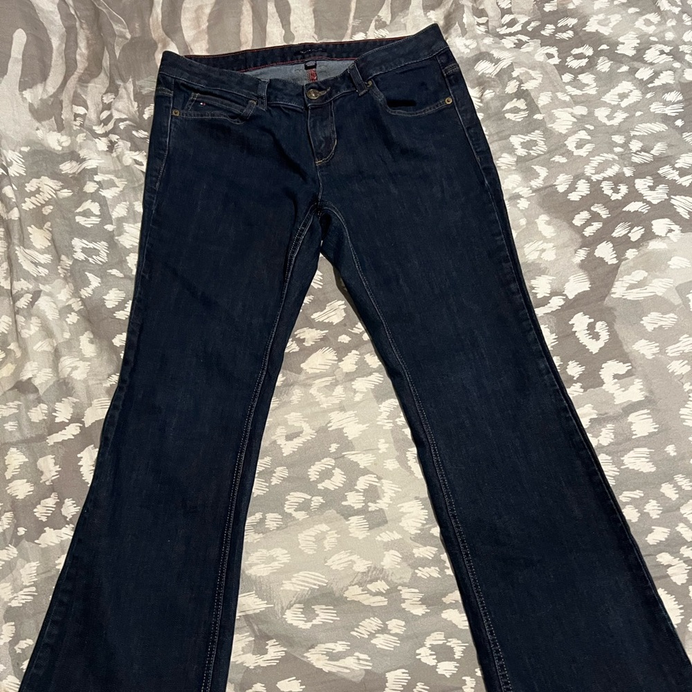 Flare/ Bootcut Dark Blue Jeans Size 12